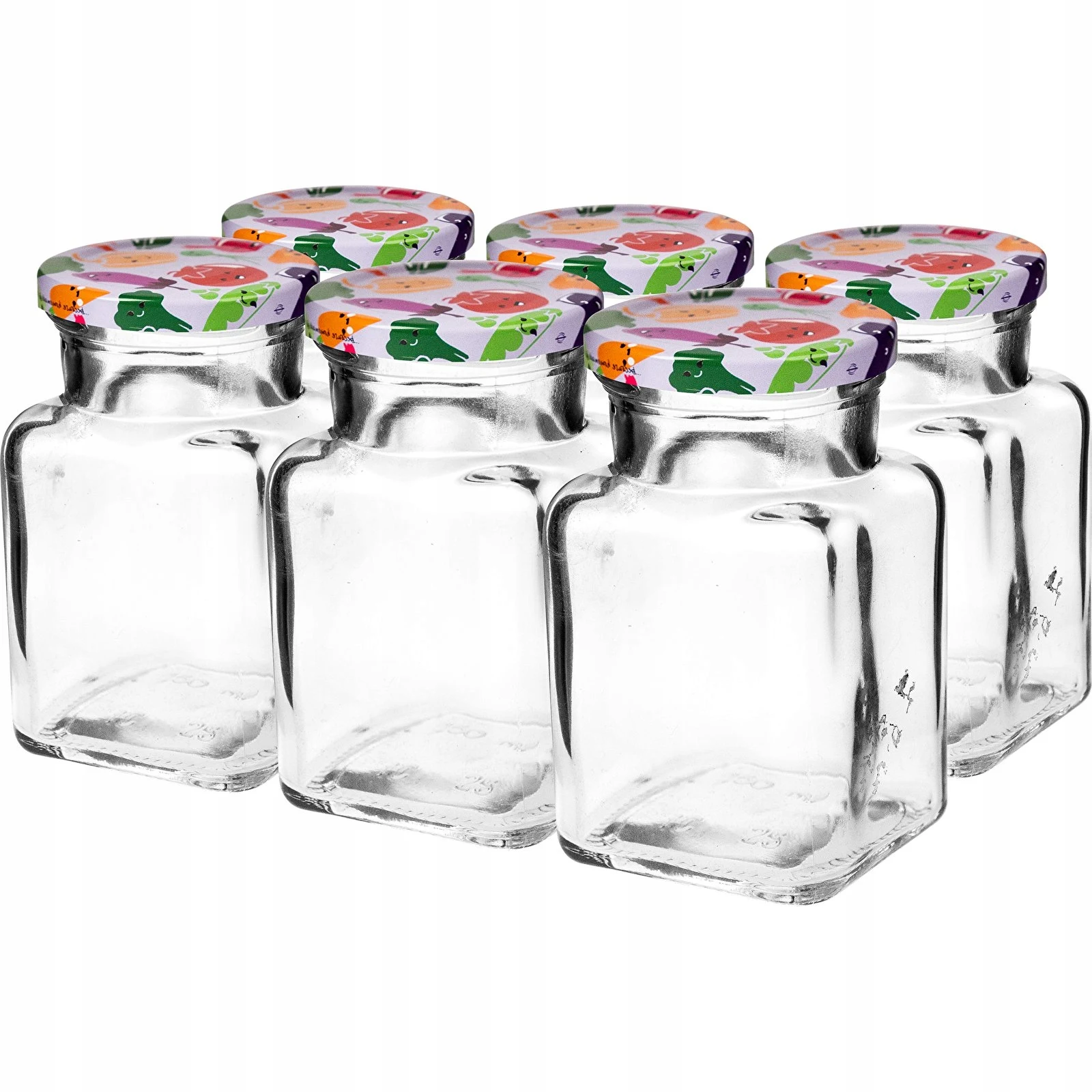 Glazen pot met schroefdop TO fi53 150 ml - 6 stuks