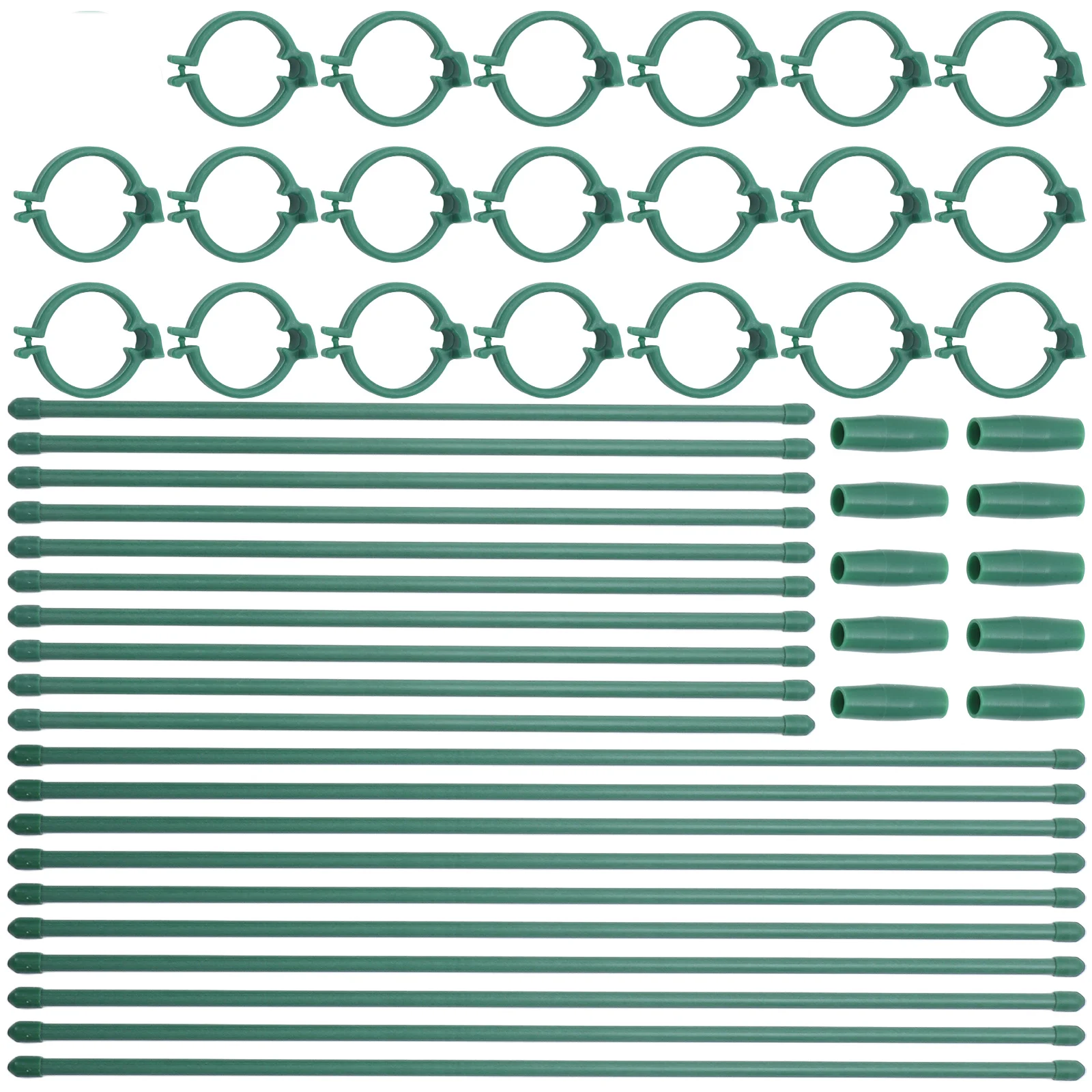 

1Set Garden Plant Stakes Plastic Clip-on Stem Holders for Indoor Outdoor Plants Stable Support Promoting Even Growth