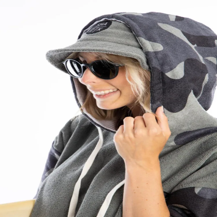 Surf-Poncho mit Kapuze, Umziehmantel, Mikrofaser-Schnelltrocknungs-Handtuchmantel mit Tasche, Bademantel für Erwachsene, Strand- und Tauchmantel, saugfähiges Strandtuch – Detail 7