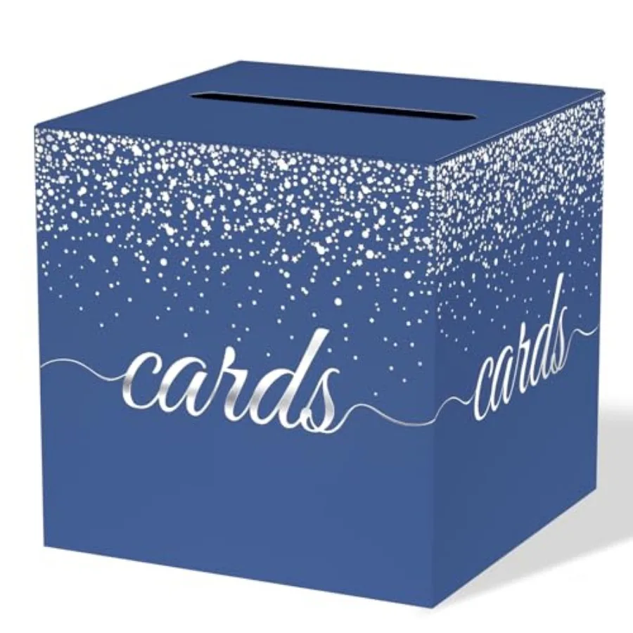 Blue Silver Gift Box for All Celebrations