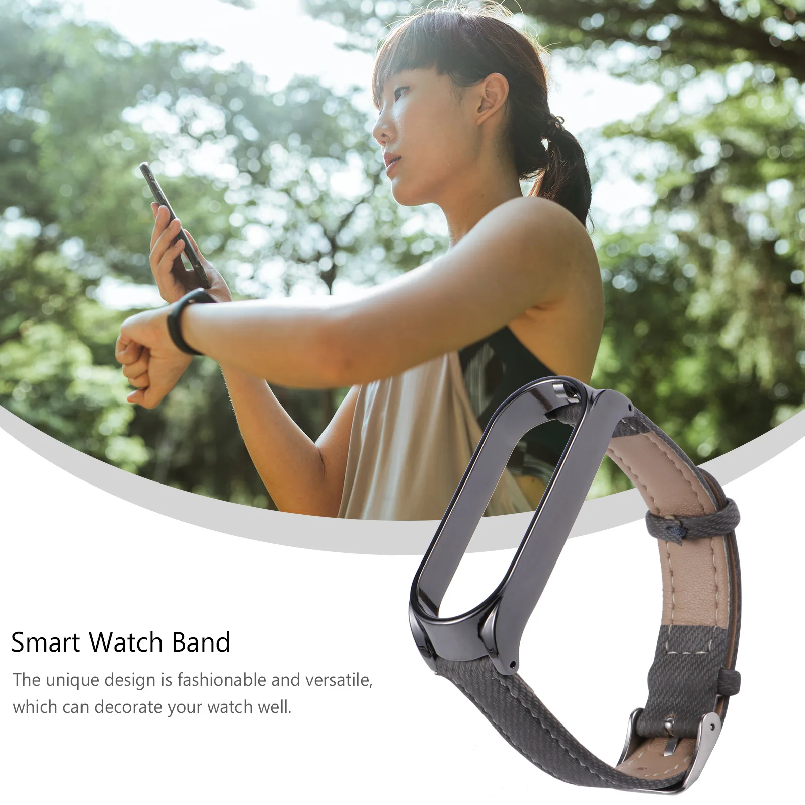 

Adjustable Cowhide Watch Band For 5/5 Stylish Retro Strap Durable Comfortable Replacement Wristband Creative