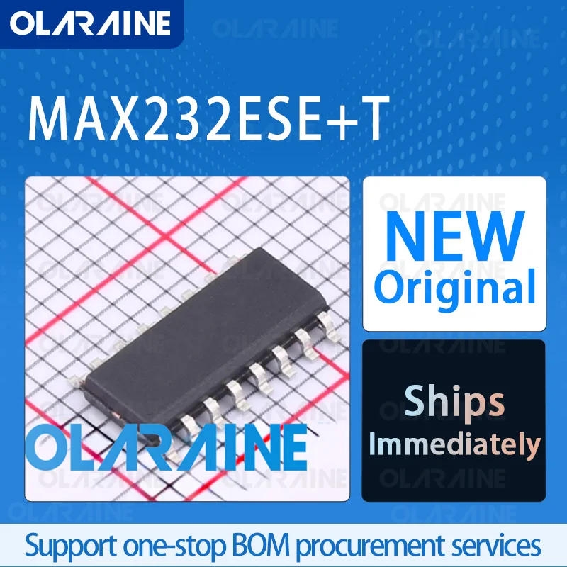 1/5/10Pcs ADM3202ARNZ SOIC-16 original ic chip RS-232 interface integrated circuit Data rate 460 kbit/s 2 Receiver Voltage5.5V