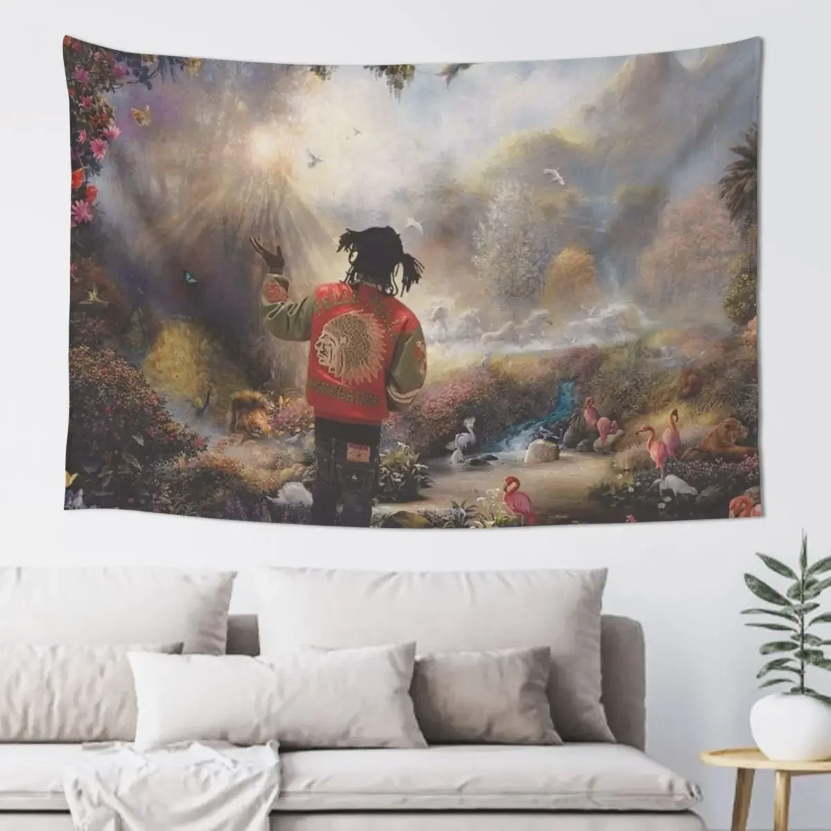 

Chief Keef Garden of Eden Tapestry Room Design Bed Room Decoration Wall Decor Tapestry