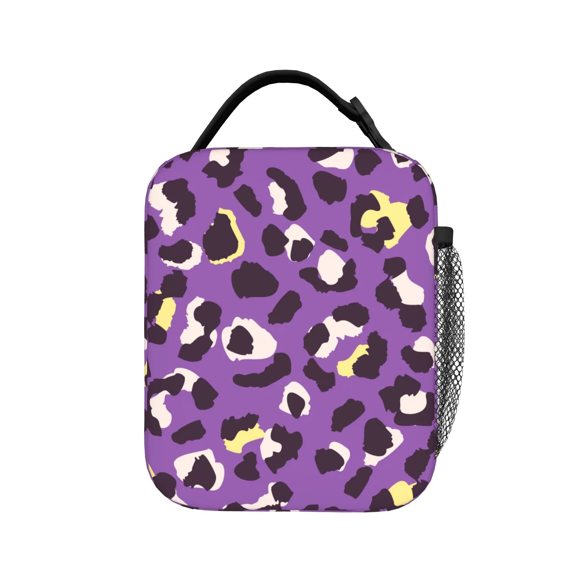 Animal Print Leopard Thermal Insulated Lunch Bags for Work  Portable Food Container Bags Thermal Cooler Lunch Box