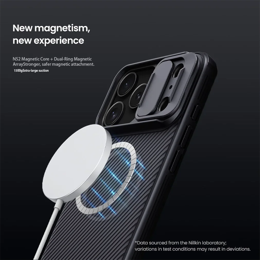 

NILLKIN for IPhone 17 Pro Max / 17 Pro MagSafe Case CamShield Pro Magnetic Charging Slide Camera Protection Cover Phone Case