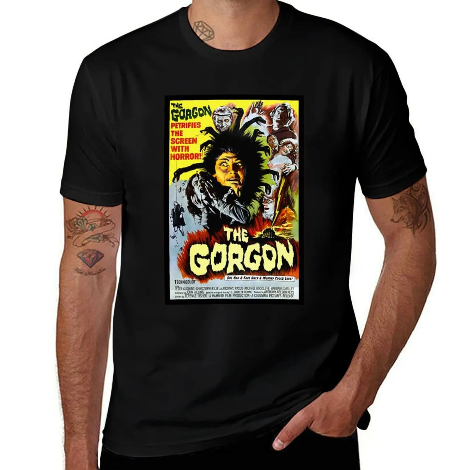 THE GORGON T-Shirt graphic shirts blue archive plus size men clothing