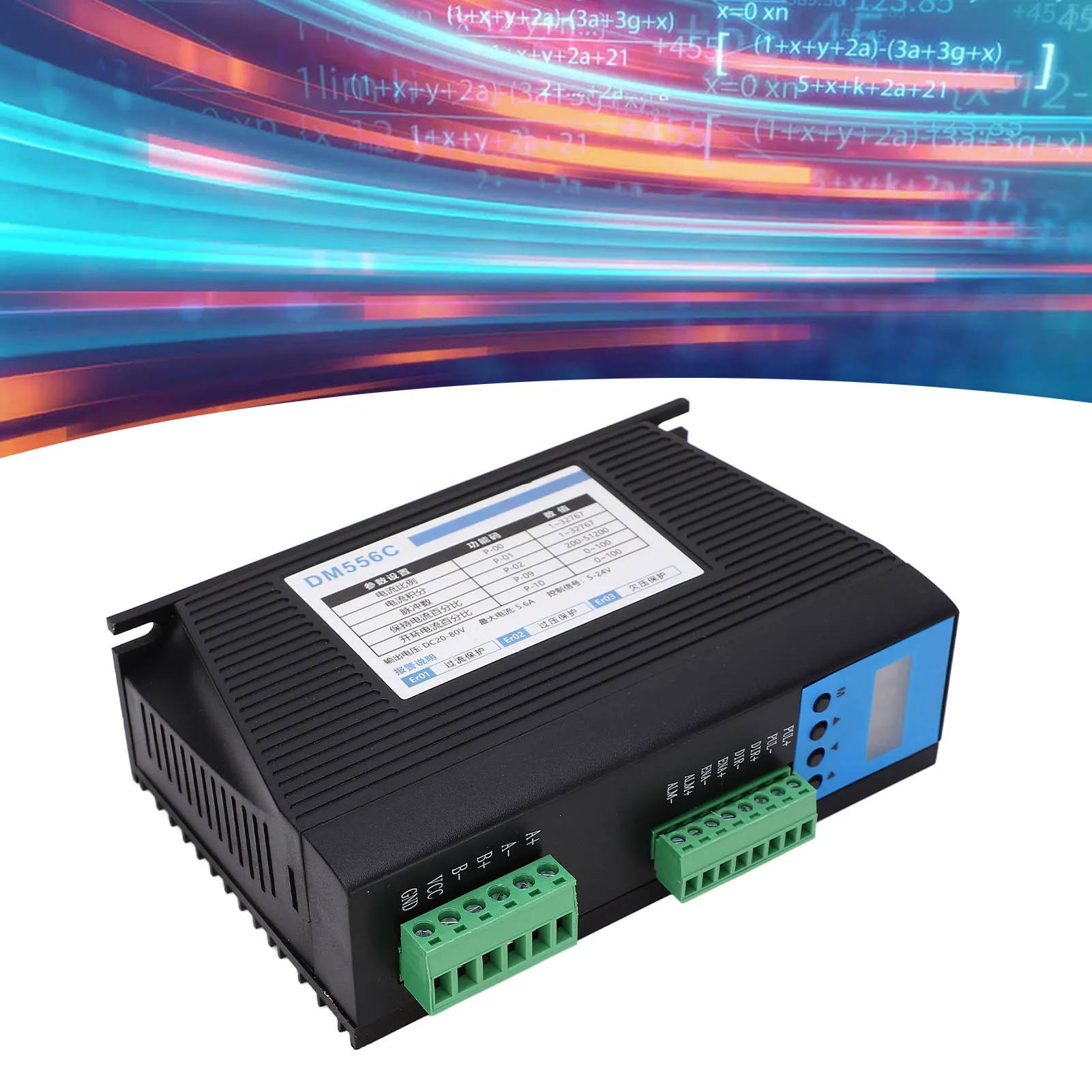 

Electric Motor Driver Module Stepper Motor Driver Digital Display Digit LED Tube Stepper Motor Controller 18‑80V Driver Module