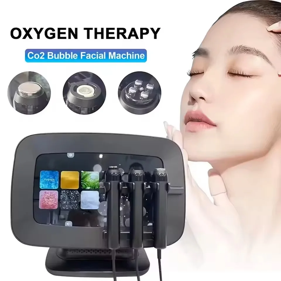 High Quality 3 in 1 Oxygen Facial Machine Skin Care Oxygen Pods Capsule Skin Tightening Bubble Machine
