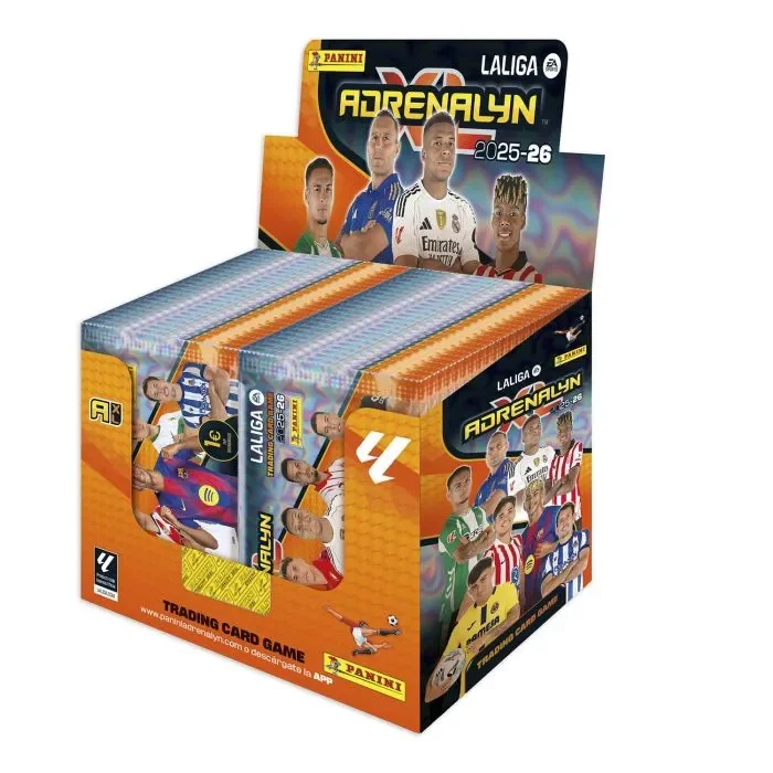 Panini Adrenalyn XL LaLiga EA Sports 2025/26 - Cajita 50 sobres+ XL LaLiga EA Sports 2025/26 - Megapack