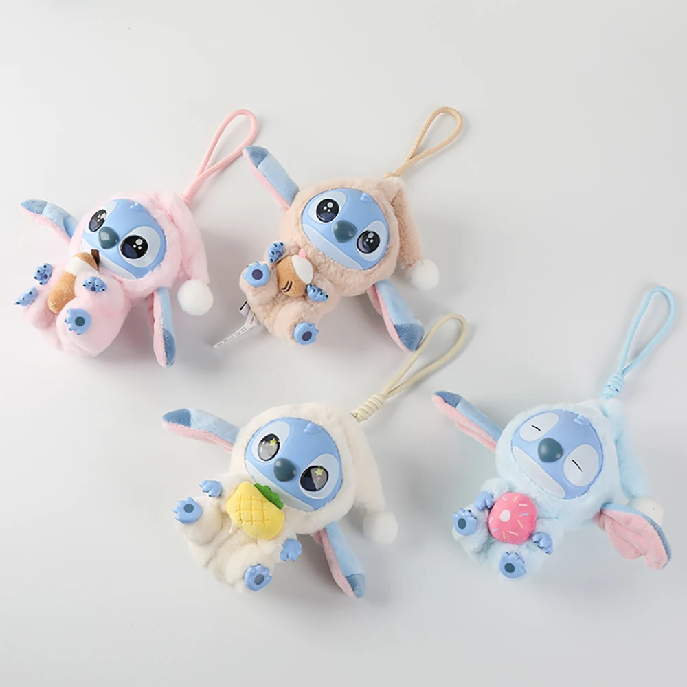 

Cartoon Stitch vinyl doll pendant Keychain Soft Toy Cute Stuffed Animal Pendant Gift for Girls Charm Kids Birthday Present