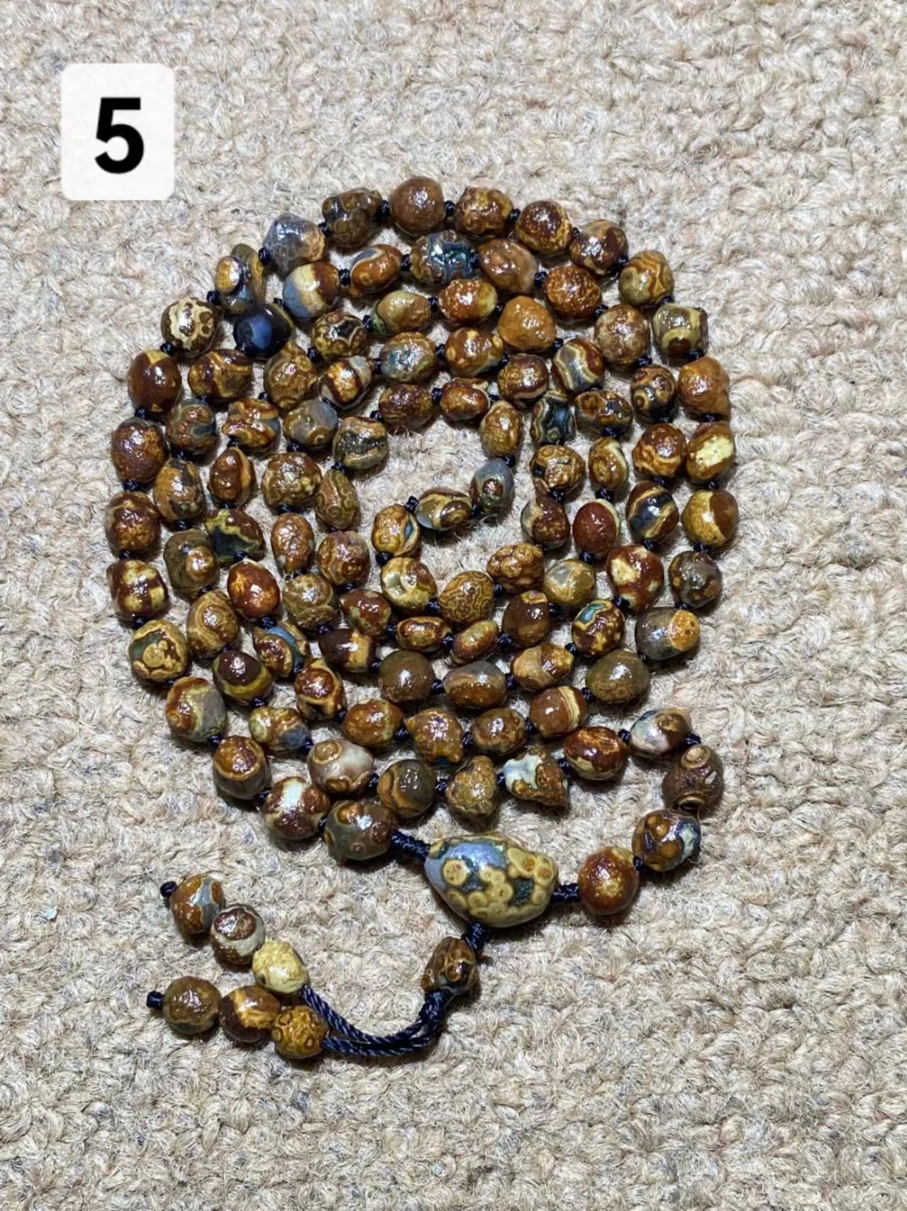 1pcs/lot Natural Gobi Agate Rough Stone with Pendant Necklace World Treasure Collection Magical Strong Energy Amulet Unique image 4