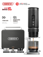HiBREW H4C Portable Espresso Coffee Machine Wireless Heating Removable Battery Barista Ground Coffee Bottomless Extraction