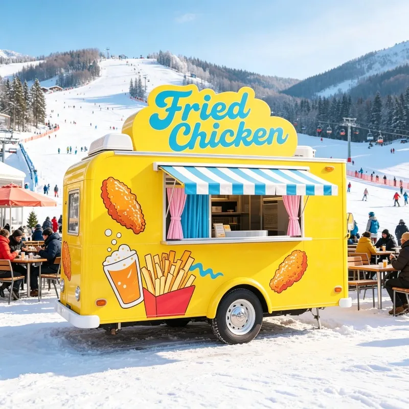 Mobile Commercial Kitchen – Hot Dog Food Cart & Coffee Trailer, Small Ice Cream Food Truck, European Standard