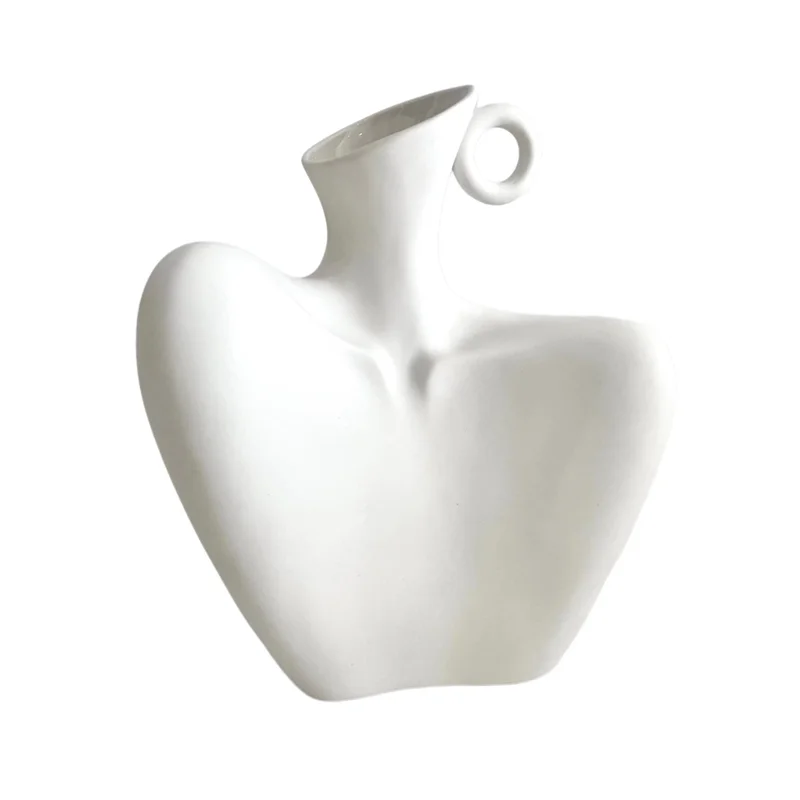 【New Arrival】 Female Form Body Shape Flower Vase Living Room Body Art Clavicle Vase For Home Decor