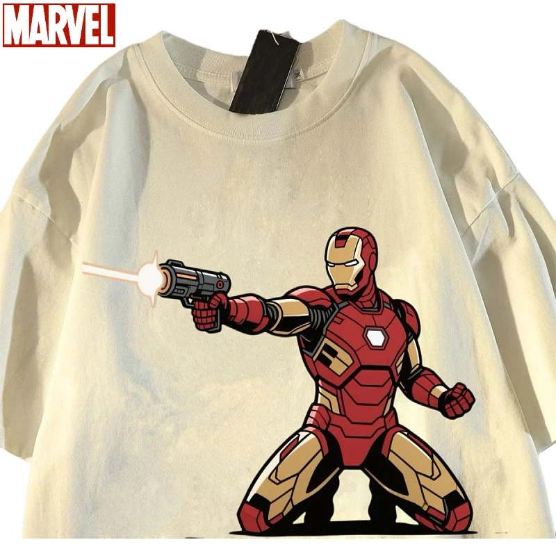 

DC Железный человек мультфильм аниме детская с коротким рукавом творческая личность студенческая летняя легкая футболка подарок оптовая продажа