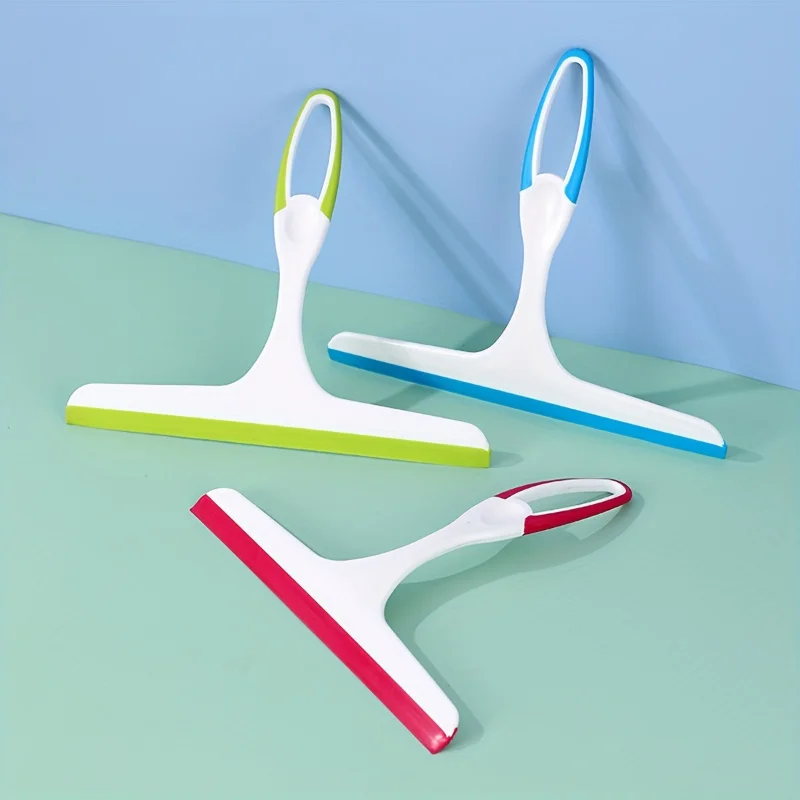 1PC Household Cleaning Scraper Glass Scraper Bathroom Glass Wiper Window Glass Cleaner Handheld Water Removal Glass Knife Scrape