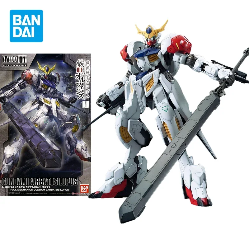 

Bandai Original Model Kit Anime Figure TV FM 1/100 FULL MECHANICS GUNDAM BARBATOS LUPUS Action Figures Toys Gifts for Kid