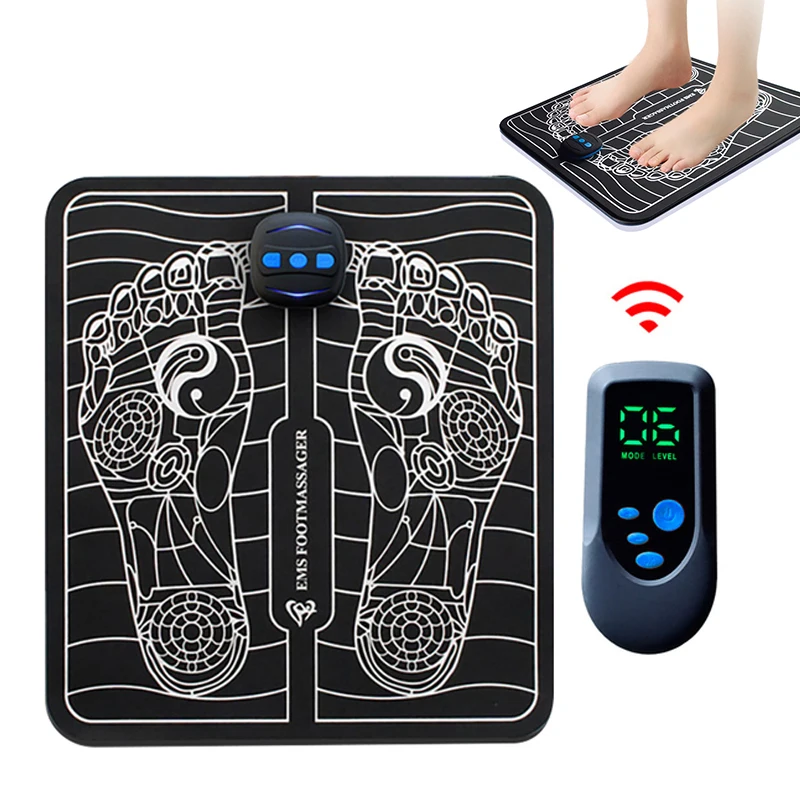 

EMS Foot Massage Mat Electric Intelligent Physiotherapy Muscle Stimulation TENS Pulse Health Care Pain Relief Relaxation Home