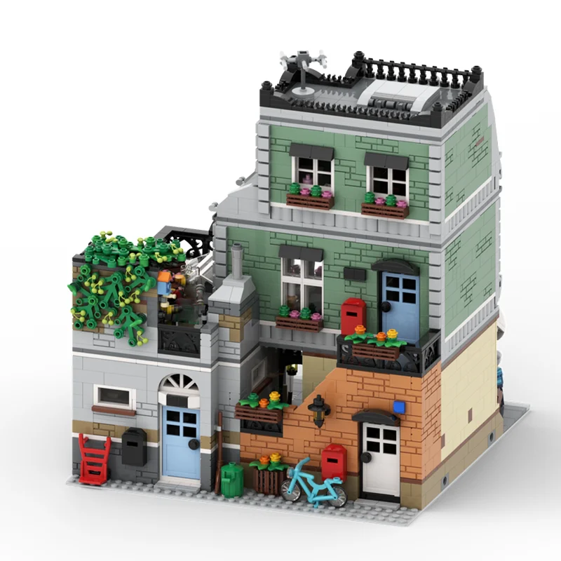 3627 قطعة MOC نجار S متجر وحدات نموذج اللبنات العمارة هدايا عيد الميلاد تجميع اللعب فكرة التعليم الطوب #2