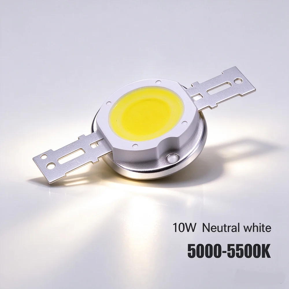 10W High Power LED Chip  Neutral White 4000k 5000-5500k Lighting Beads DC 9-12V 1050mA Integrated Matrix Bulb COB Lamp