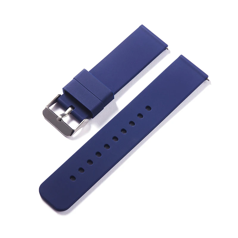 Bracelet de montre en Silicone à dégagement rapide, 18mm 20mm 22mm 24mm, étanche, en caoutchouc souple, pour montre intelligente, ceintures