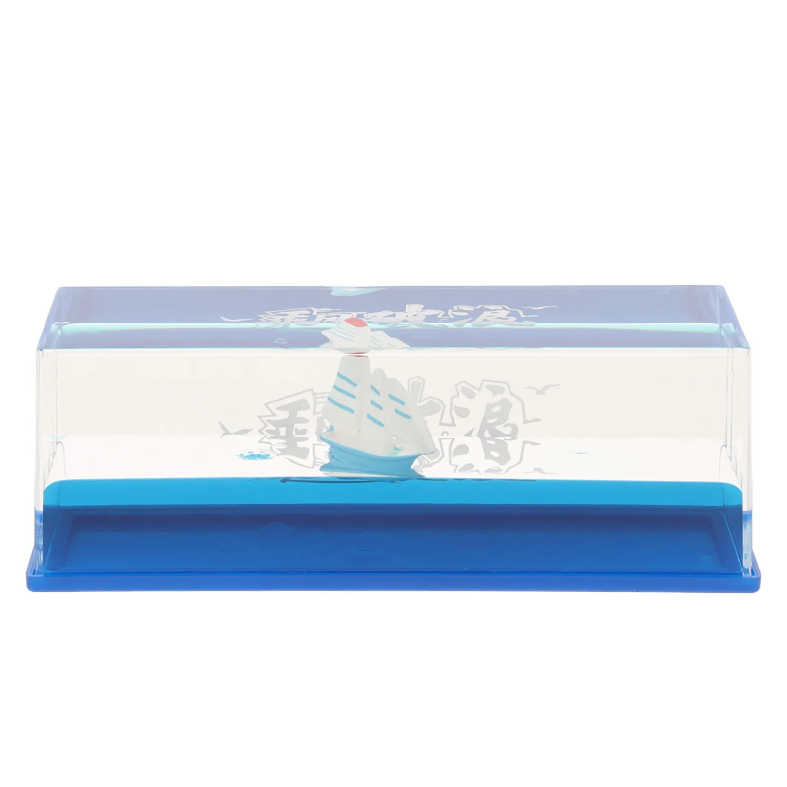Cruise Ship Fluid Drift Bottle Desktop Decoration Floating Liquid Motion Paperweight Elegant Resin Acrylic Craft Room Desk Home