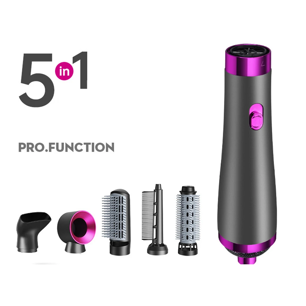 New Multifunctional Hair Dryer Brush Hot Comb Hairdressing Tool For Home Salon Use Hot Air Brush 5 In 1 Hair Styling Tool Set