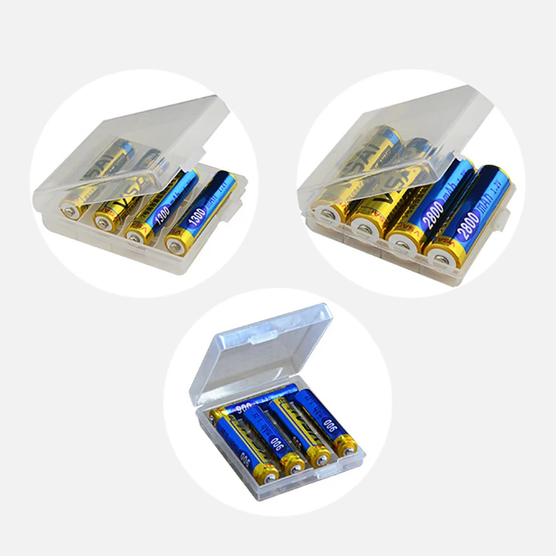 【AD】AAA/AA To C/D Battery Combination Cell Battery Storage Box Adapter AAA AA Transparent Dustproof Holder Case Converter Cases