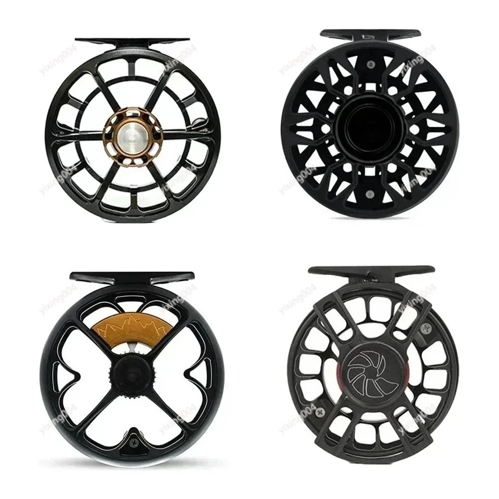 Aluminum Alloy Fly Fishing Reel, Large Arbor Lightweight Fly Reel for Freshwater Stream Angling