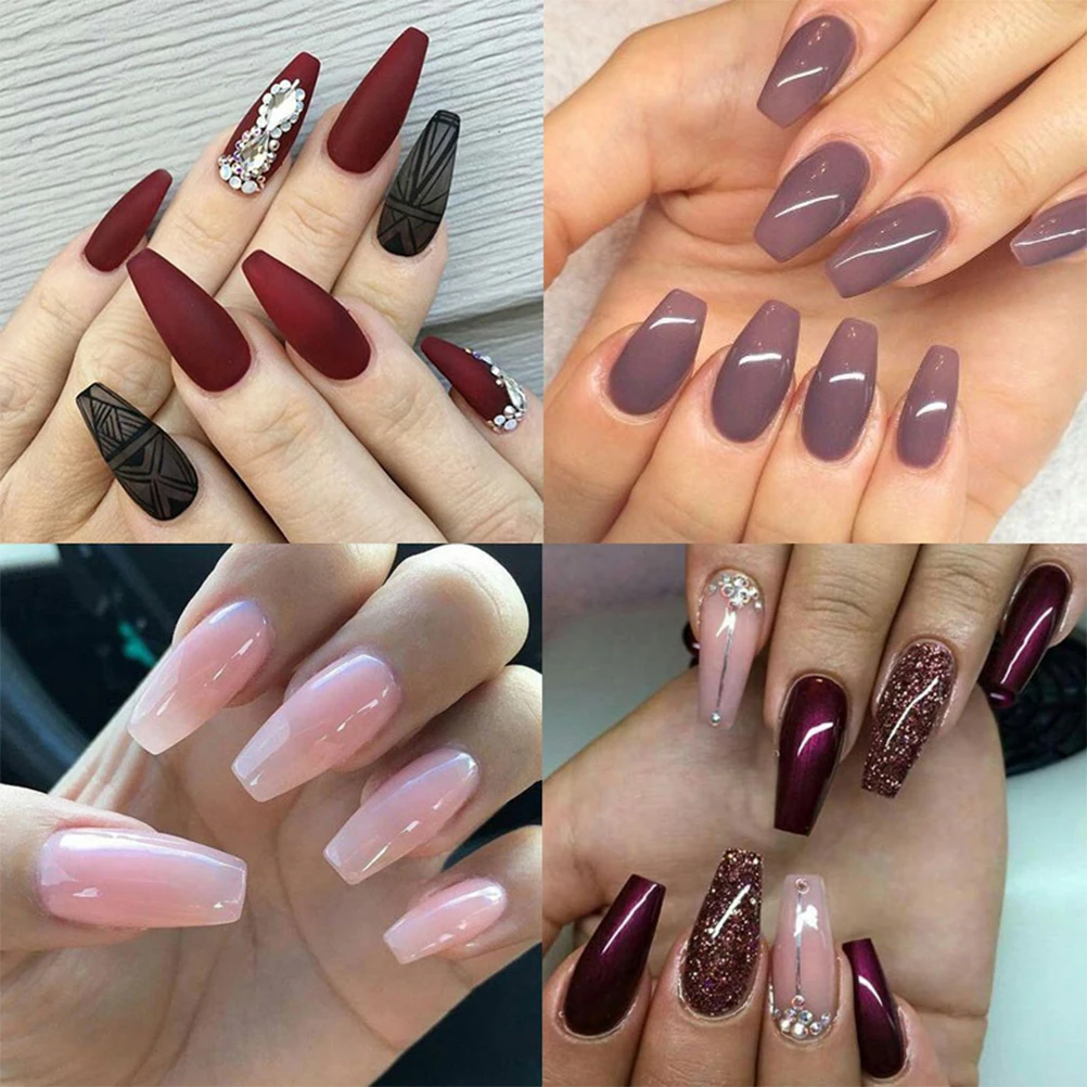 

100Pcs Fake Plain Color DIY Manicure Accessories Manicure Accessories Full Coverage Holiday Events Gifts