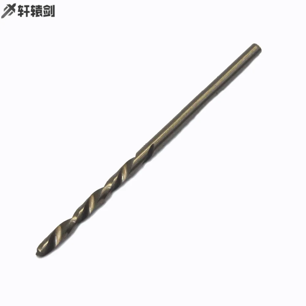 10PCS 3.1 3.2 3.3 3.4 3.5 3.6 3.7 3.8 3.9 4.0 mm HSS-CO M35 Cobalt Steel Straight Shank Twist Drill Bits For Stainless Steel