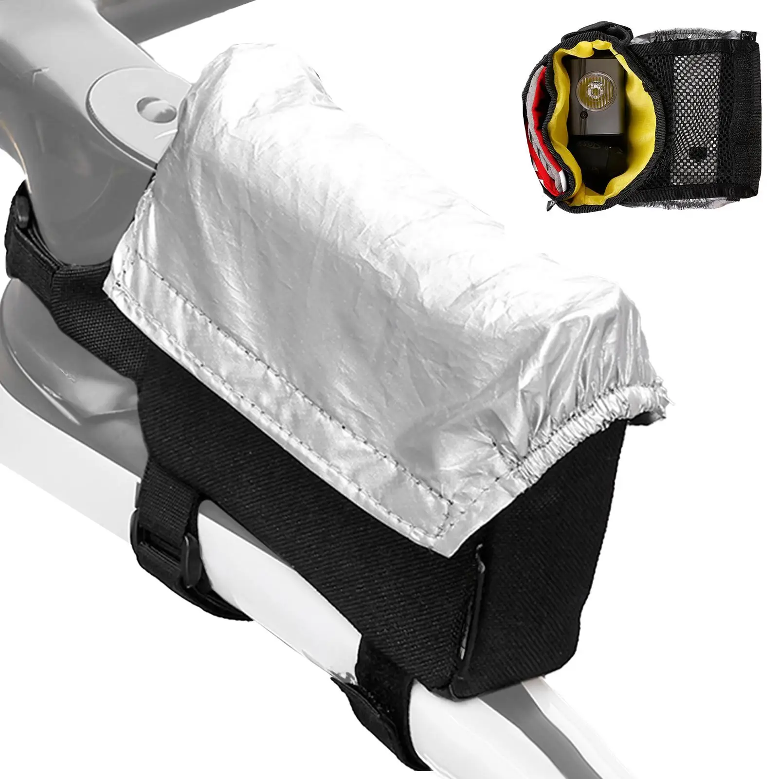 

Bike Frame Bag Waterproof Storage Pouch Bicycle Front Frame Bag for Men Women Travel Hiking Mountain Road Commuting Outdoor