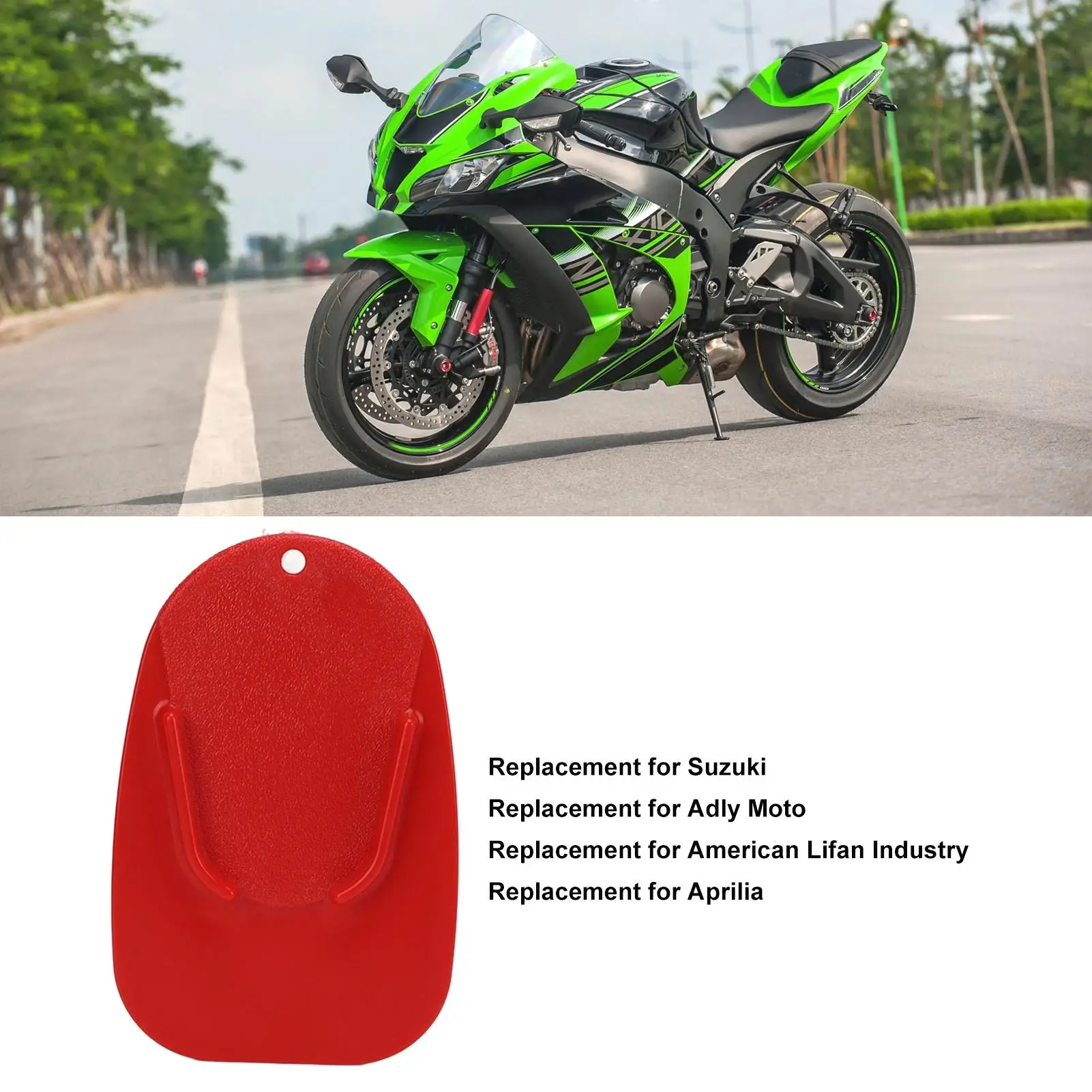 وسادة مسند للدراجة النارية، وسادة جانبية لدعم قاعدة ركن السيارة بديلة لسوزوكي ريد