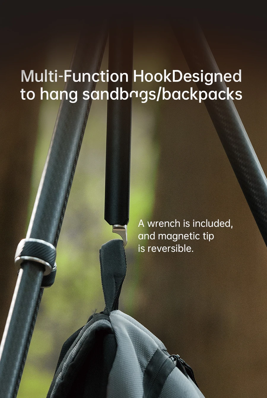 Ulanzi FALCAM TreeRoot Quick Lock Lite Stativ mit F38 Quick Release Upright 360 ° Kugelkopf für DSLR-Kamera, Reisen, Livestreaming – Detail 12