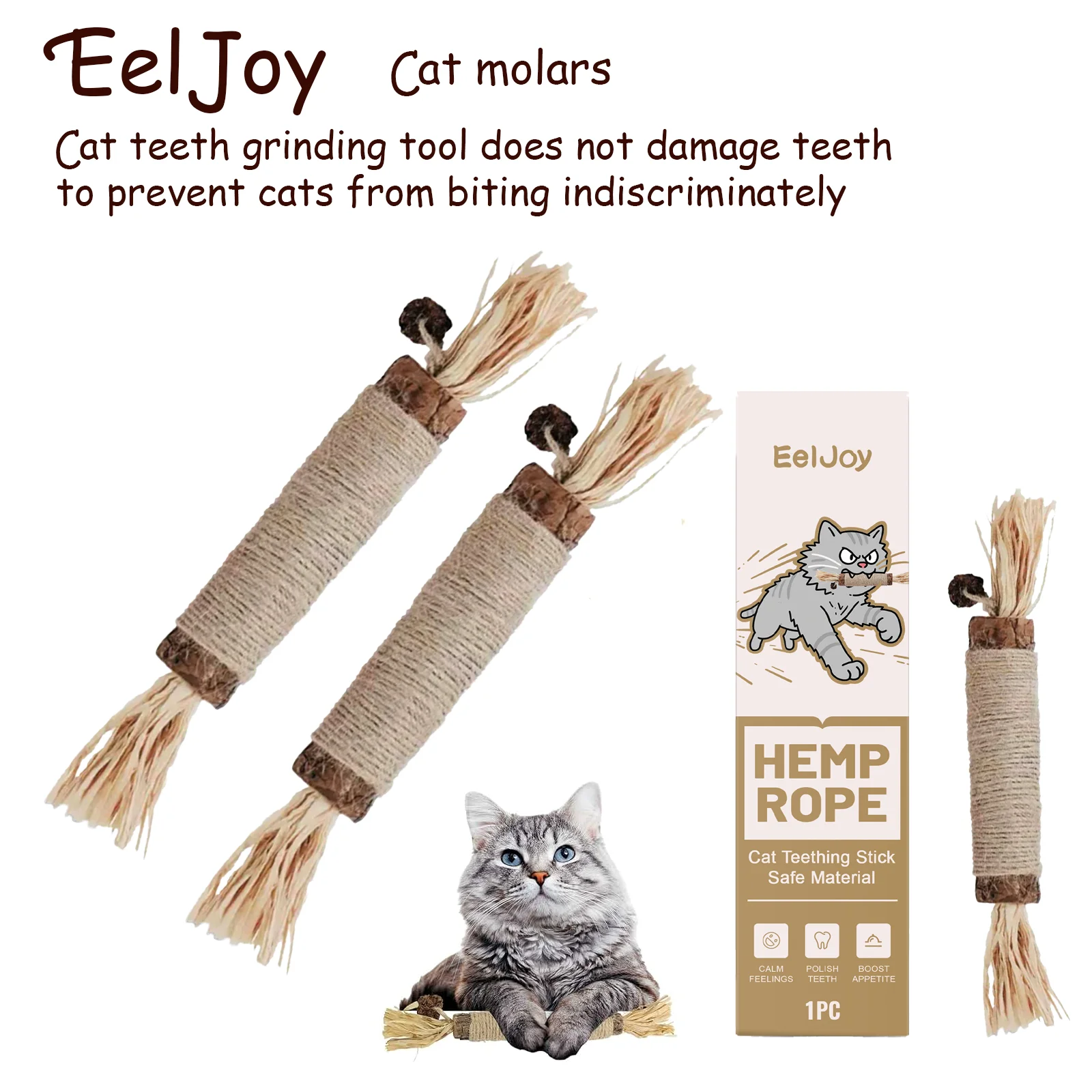 

EelJoy Cat Teeth Grinding Rod Cat Teeth Grinding Tool Does Not Hurt Teeth Protect Your Valuable Items from Cat Bites