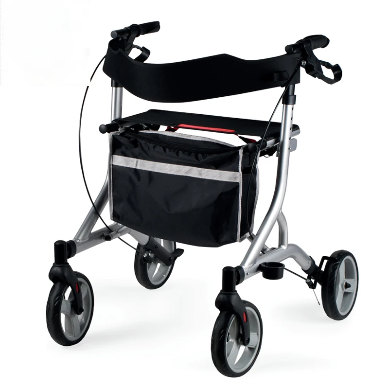 Hight quality walker Aluminum frame assisted walking wheelchair rollator walker walking stick walker