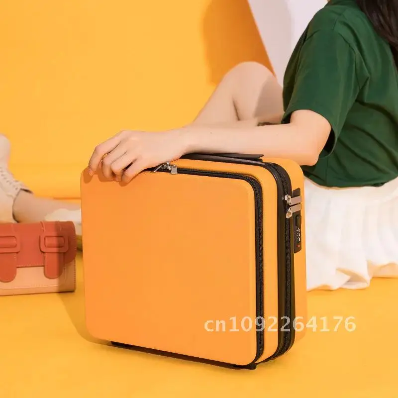 2024 Mini suitcase female small box code box and 13-inch fresh boarding small student high-value suitcase
