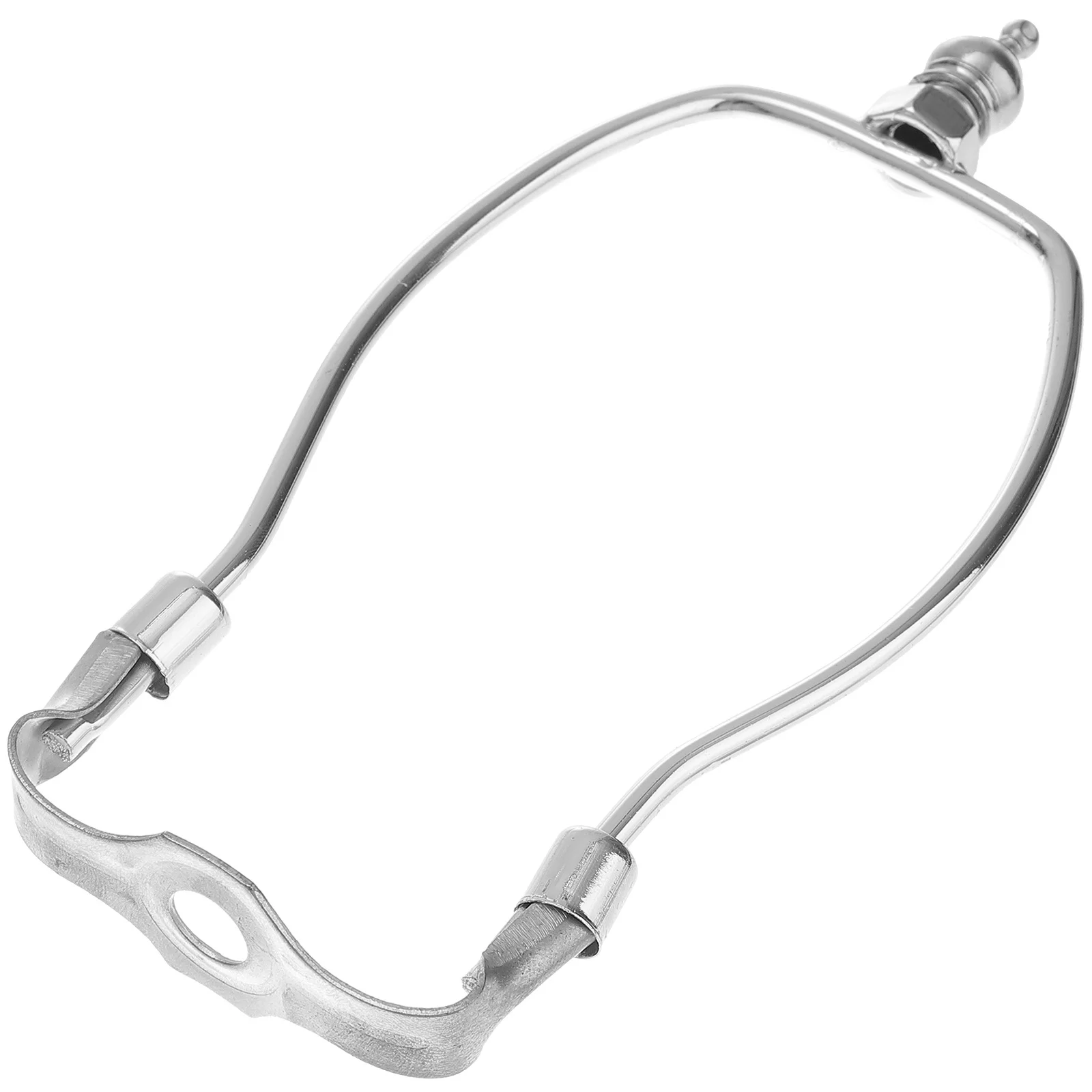 2 conjuntos de lâmpada de metal harpa 9 Polegada acabamento cromado à prova de ferrugem durável suporte de sombra para lâmpadas de chão de mesa acessórios de iluminação