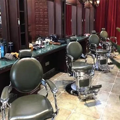 الفاخرة الحديثة الجلود التصميم مسند الذراع صالون تجميل الأثاث كرسي الحلاق