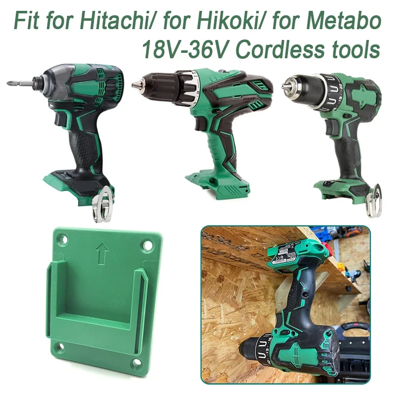 Imagem -02 - Suporte de Ferramentas Dock Mount para Hitachi Hikoki Metabo Broca Holder Machine Storage Bracket Stand Slots Dispositivos de Fixação 18v36v Pcs