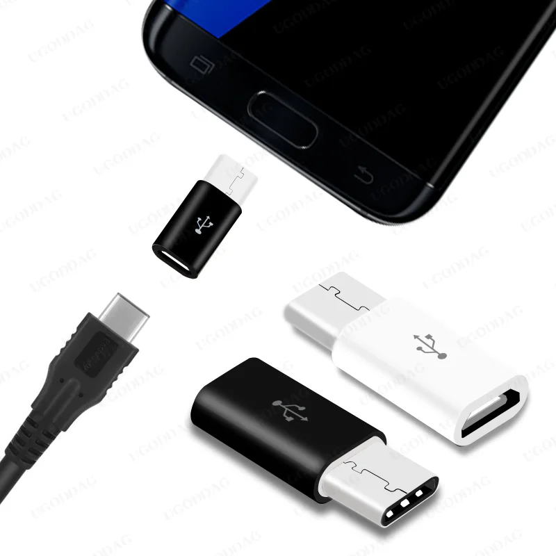 3 sztuki Micro USB męski na typ C żeński Adapter konwerter do smatfon z androidem tabletu rodzaj USB C do złącza Adapter Micro USB