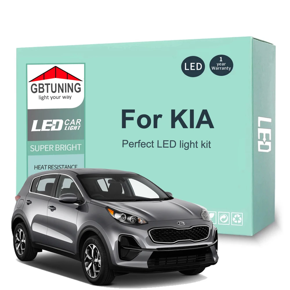 LED Interior Light Bulb Kit For KIA Sportage Sorento Ceed Xceed Rio Forte Optima Soul Car Reading Dome Trunk Indoor Lamp Canbus