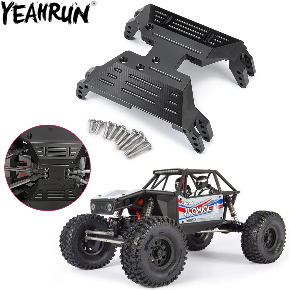 YEAHRUN Metal Axle Protector Chassis Armor Skid Plate for 1/10 Axial Capra 1.9 Unlimited Trail Buggy AXI03004 AXI03000 Parts