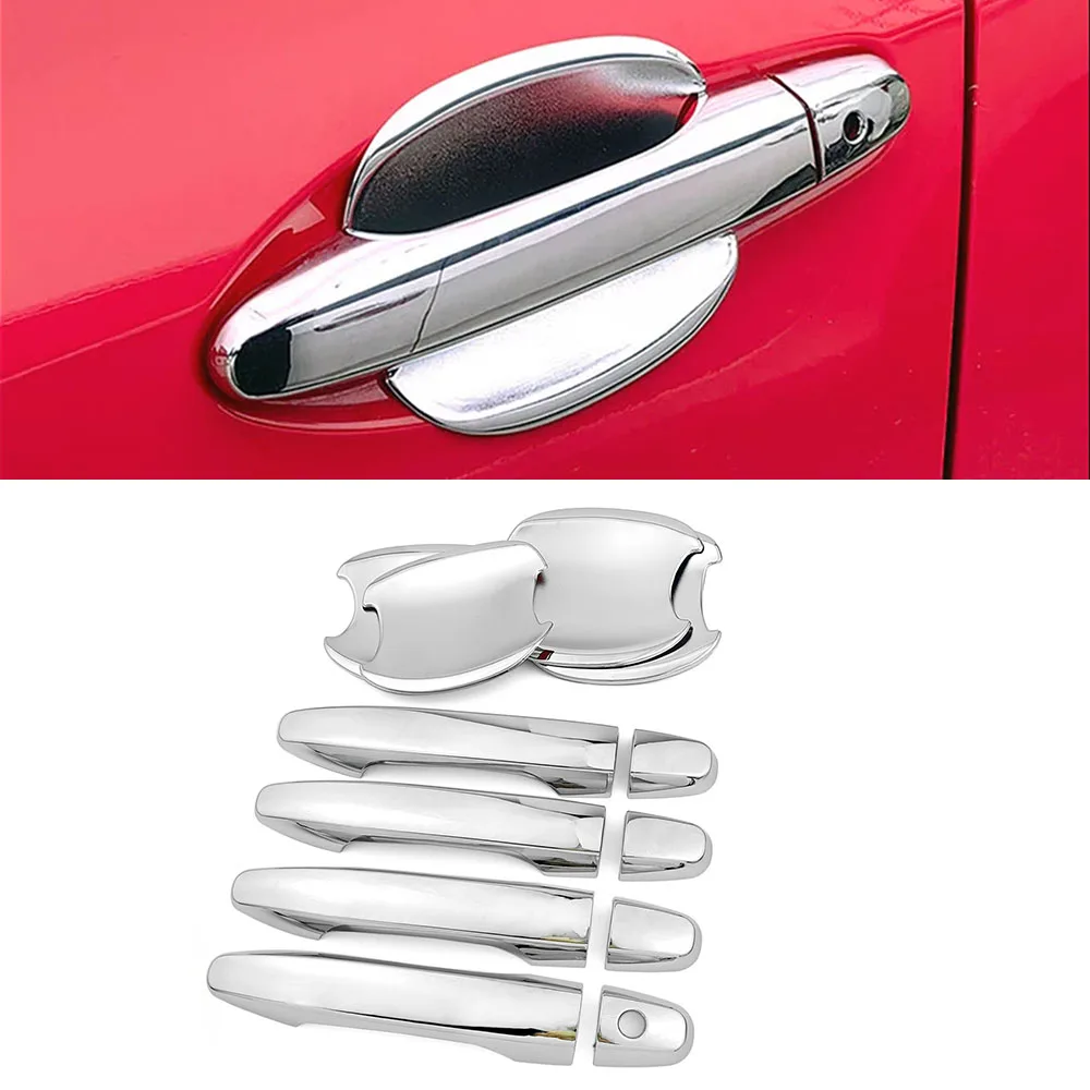 

Для Honda Civic 2012-2015 внешние аксессуары хромированная дверная ручка крышка отделка дверная чаша Декор защитная крышка наклейка против царапин