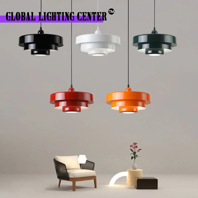 

LED Pendant Lights Nordic Home Indoor Decoration Lamp For Restaurant Living Rooms Bedroom Macaron White Green Orange Chandelier