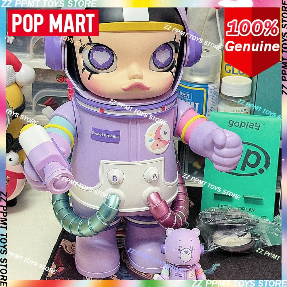 

POP MART MEGA SPACE MOLLY 400% + 100% Sweet Dream Bear, оригинальная глухая коробка, игрушки, орнамент, кукла, коллекция аниме-фигурок, подарки, игрушки