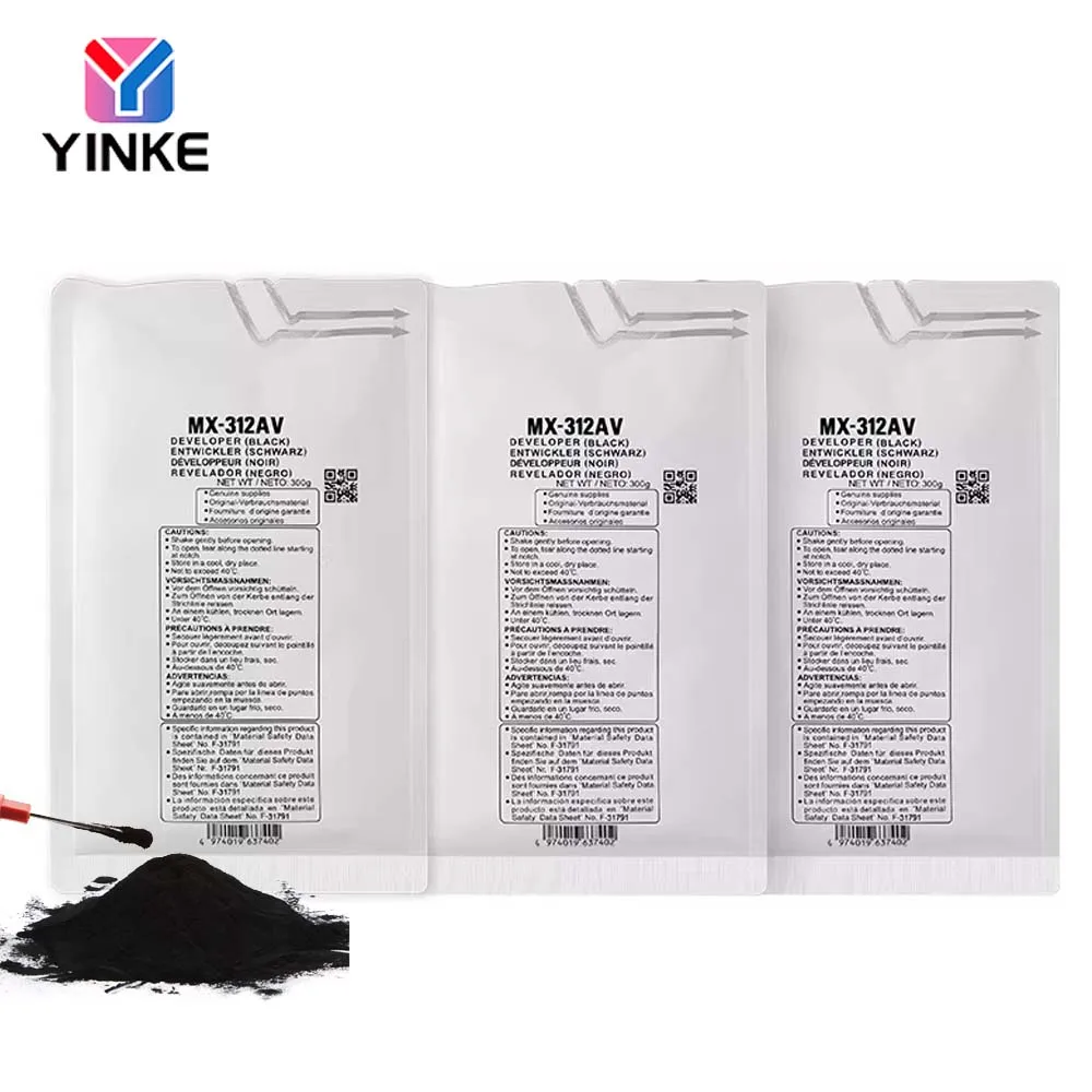 

300 г порошкового проявителя MX312AV для Sharp MX-2608N, 3108U, 2628, 3508, 311, 261, 264, 256L, 314, 260, 310N, OEM качество, 1 пакет