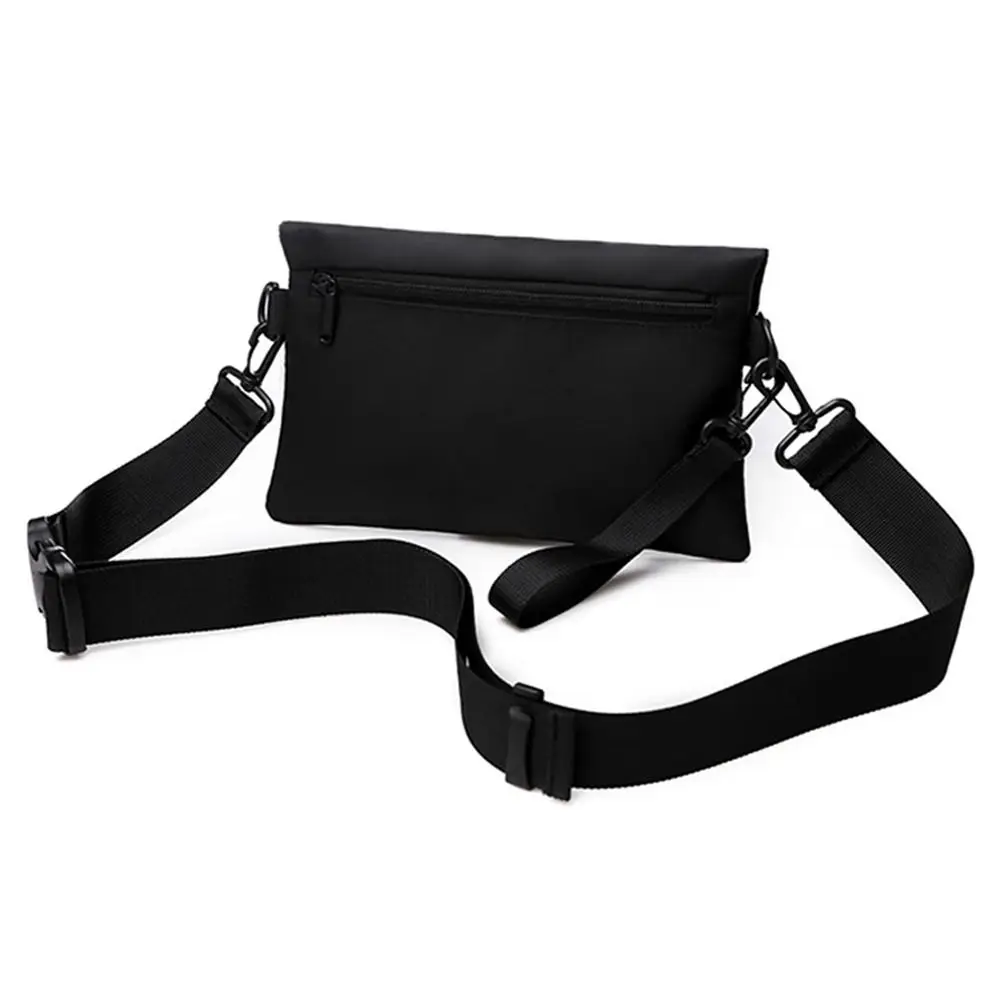 Men Nylon Chest Pack Cellphone Pouch Outdoor Sports Cross-body Bag Casual Running Cycling Sling Bag