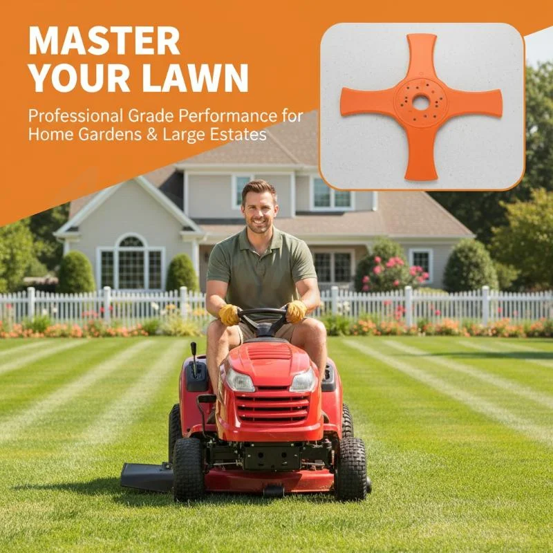 Lawn Mower Replacement Trimmer Blade Sharp Wear Resistant Universal Fit for Outdoor Lawn Grass Trimming Gardening Use
