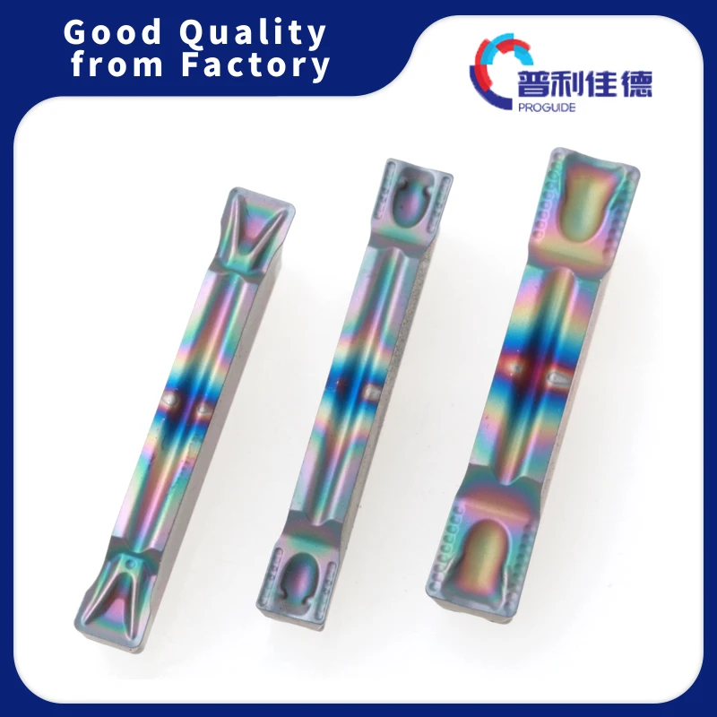 PROGUIDE Colorful MGMN200 250 300 400 500 T DR PC6170 CNC Lathe Turning Tools Grooving Insert Carbide For HRC 40-55 ° Hard Steel